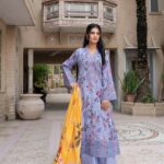 Aizah Pearl Cutline Lawn Frock