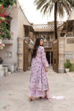 Aizah Ivory Bloom Lawn Frock - Image 2