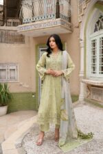Aizah Floral Muse Lawn Frock