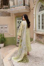 Aizah Floral Muse Lawn Frock - Image 3