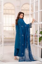 Arshia Sapphire Bloom Lawn Suit - Image 2