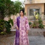 Kinzzay Royal Garden Lawn Frock