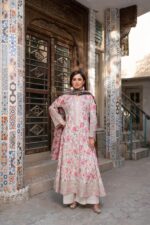 Kinzzay Rose Petal Lawn Frock