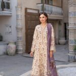 Kinzzay Lawn Frock Munira Designer 1