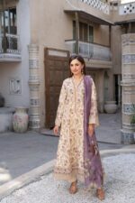 Kinzzay Lawn Frock Munira Designer 1