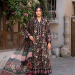 Kinzzay Coral Elegance Lawn Frock