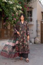 Kinzzay Coral Elegance Lawn Frock