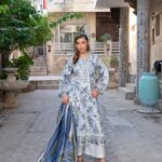 Kinzzay Mint Serenity Lawn Frock