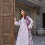 Kinzzay Lavender Charm Lawn Frock
