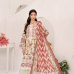 Sameya Peach Blossom Elegance Lawn Suit