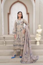 Samreen Lavender Bloom Lawn Suit