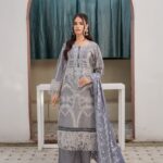 Soraya Returns Silver Grace Lawn Suit