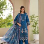 Soraya Returns Midnight Charm Lawn Suit
