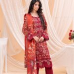 Mehru Rose Elegance Lawn Suit