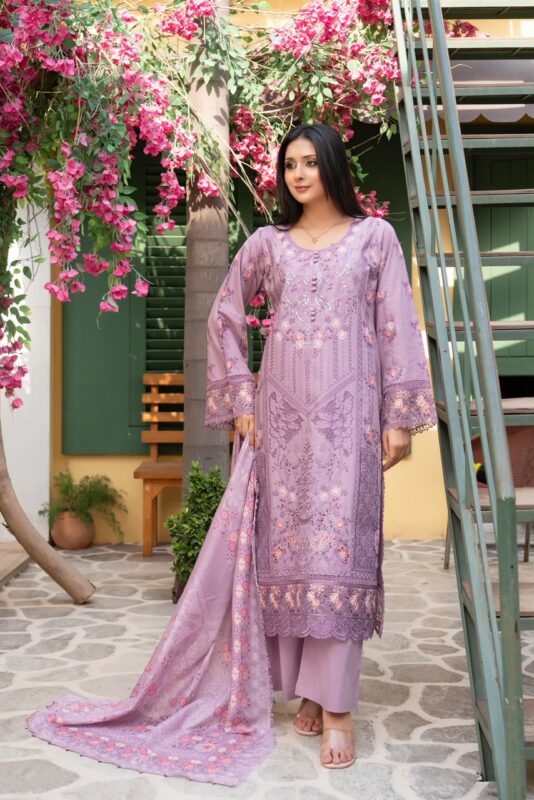 Humaira Signature Heritage Lawn Suit