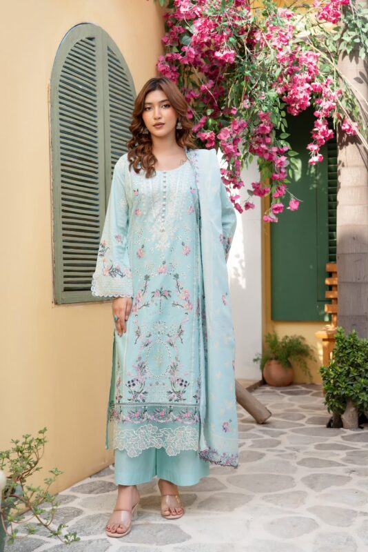 Humaira Floral Majesty Lawn Suit