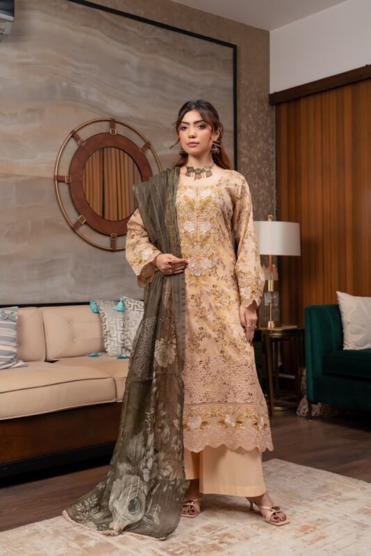 Mehreen Graceful Heritage Lawn Suit