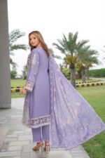 Rabica Royal Plum Embroidered Suit - Image 2