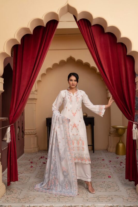Sameya Floral Charm Lawn Suit