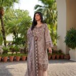 Zaveya Floral Symphony Lawn Suit