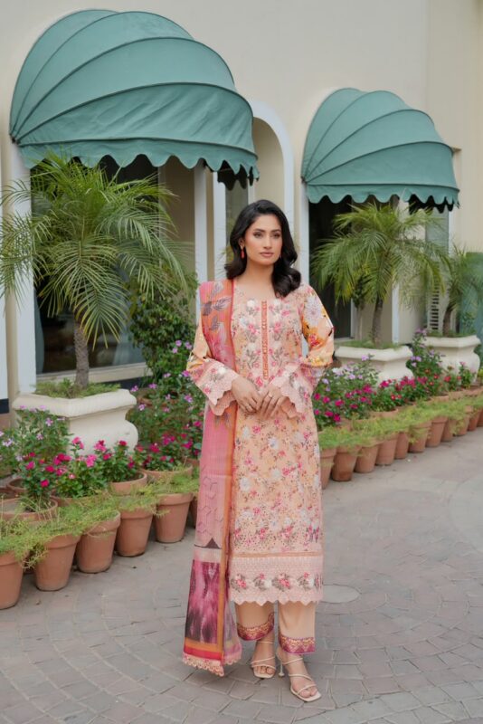 Zaveya Emerald Grace Lawn Suit