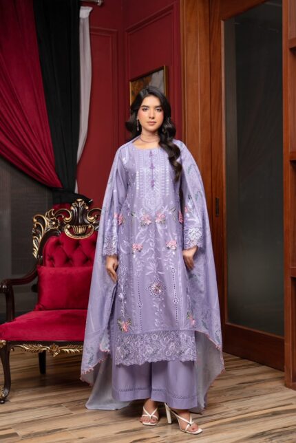 Ifzah Luxe Heritage Lawn Suit