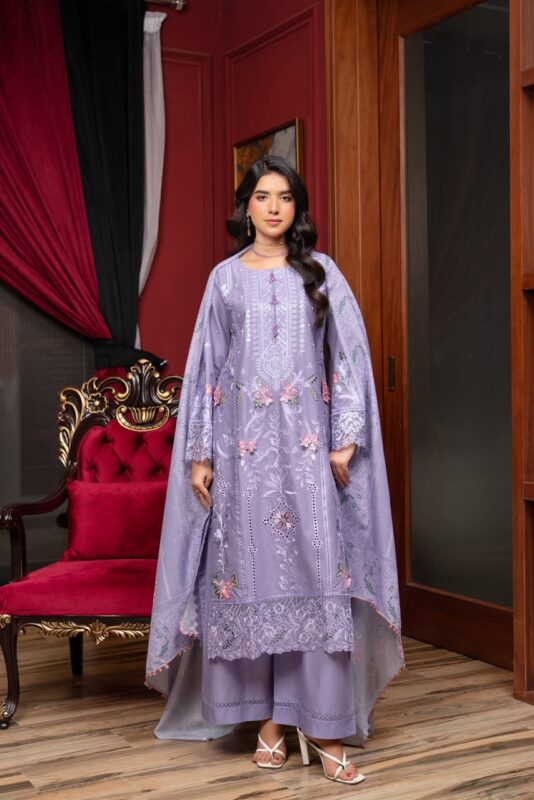 Ifzah Luxe Heritage Lawn Suit