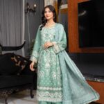 Ifzah Emerald Grace Lawn Suit