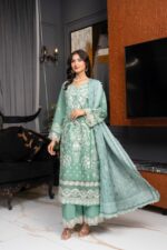 Ifzah Emerald Grace Lawn Suit
