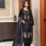 Ifzah Pearl Blossom Lawn Suit