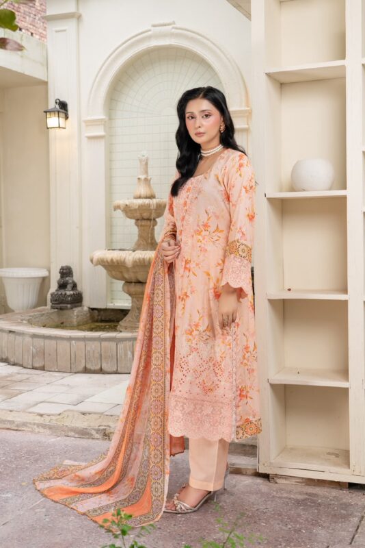 Haniya Midnight Flora Lawn Set