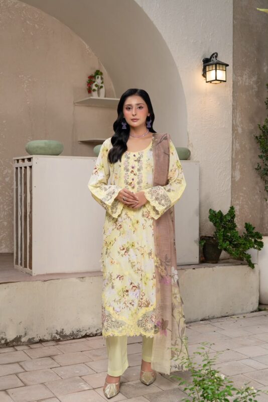 Meher Royal Bloom Lawn Set