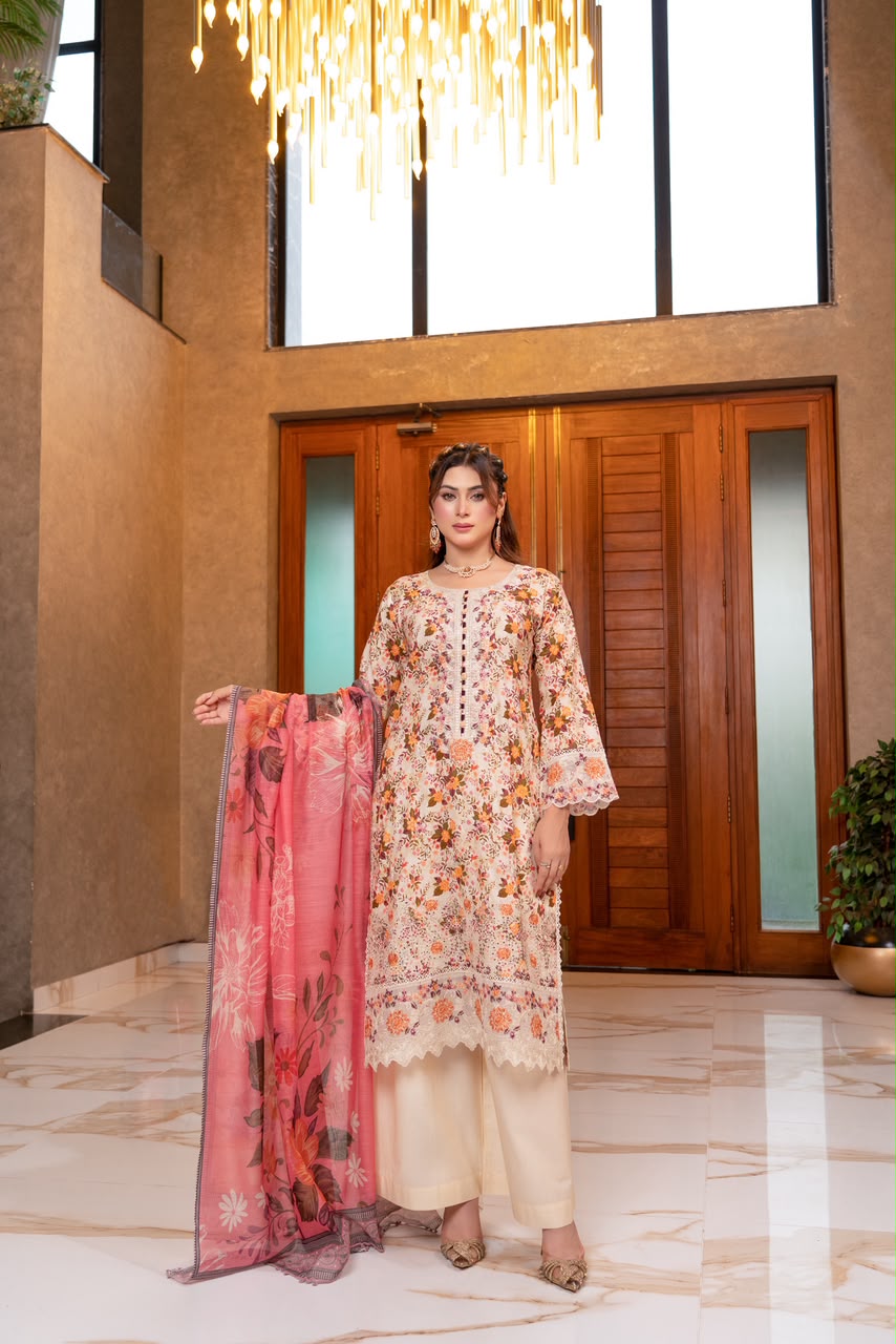 Ojala Frock & Shirt Set Munira Designer 15 Ojala Blossom Charm Frock & Shirt Set