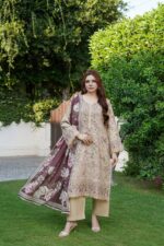 Aneela Classic Bloom Dhanak Suit
