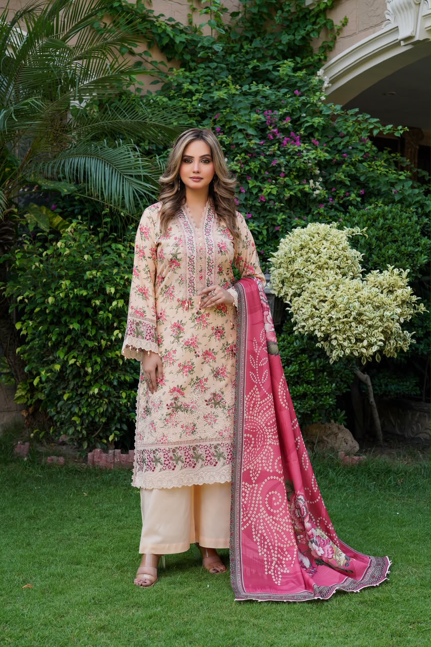 Aneela Casual Wear – Vol. 17 Munira Designer 5 Aneela Signature Charm Dhanak Suit - Image 1