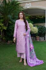 Aneela Floral Grace Dhanak Suit