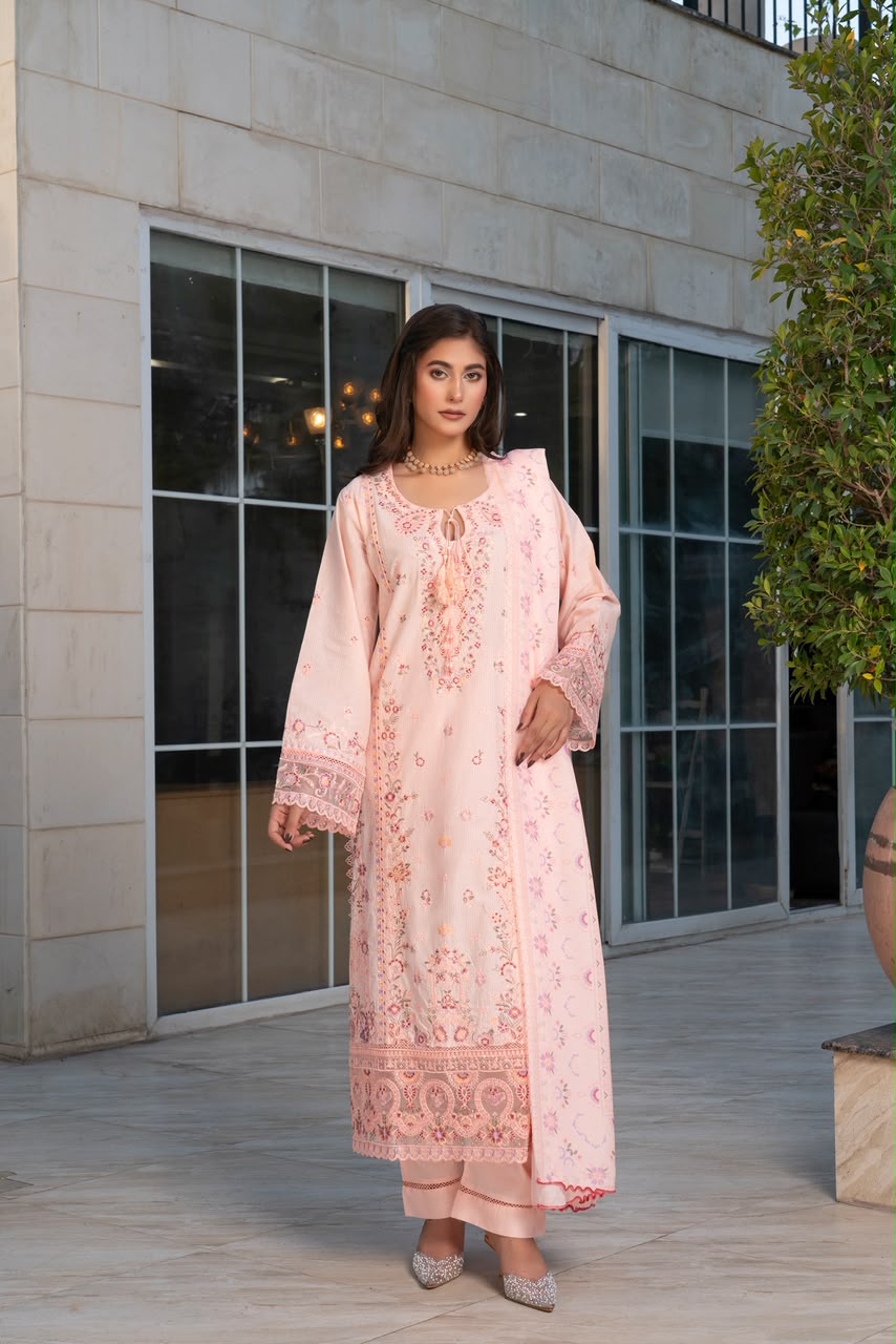 Sehar Premium Lawn Vol. 72 Munira Designer 1 Sehar Lavender Floral Elegance - Image 1