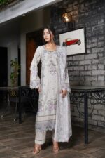 Sehar Silver Grey Floral Grace